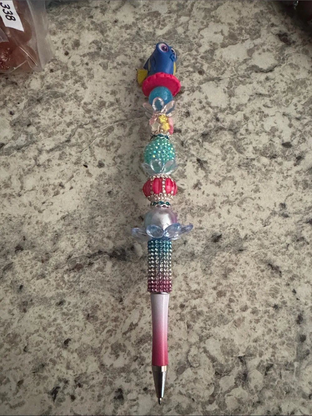 NWOT Disney Doorables Dory Beaded Pen Handmade by Me